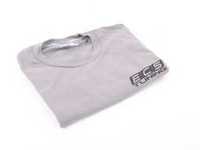 ES#3411391 - 6060356 - Gray ECS Short Sleeve T-Shirt - 3X - Featuring black ECS Tuning logo on left chest and full back - ECS - Audi BMW Volkswagen Mercedes Benz MINI Porsche