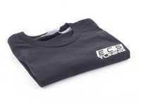 ES#3411398 - 6060371 - Black ECS Short Sleeve T-Shirt - Small - Featuring white ECS Tuning logo on left chest and full back - ECS - Audi BMW Volkswagen Mercedes Benz MINI Porsche