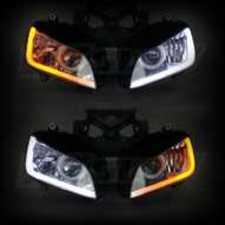 ES#3469968 - XK043001-24 - Sequential Switchback LED Strip Kit DRL Turnsignal for Headlights - Comes as a set - 24 inch length. - XKGLOW - Audi BMW Volkswagen MINI