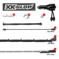 ES#3469853 - XK041002-A - XK GLOW Underglow LED Kit - (8)24" Tubes Single Color - Amber. - XKGLOW - Audi BMW Volkswagen MINI