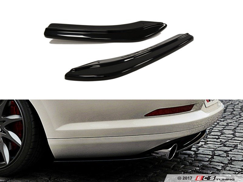 Maxton Design - VW-CC-R-RSD1-C - Rear Side Splitter Set - Carbon Look