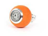 ES#3478493 - GS2DGUO - BFI Heavy Weight Shift Knob - Orange Alcantara - Just because your car doesn't have a third pedal, doesn't mean you should be stuck with some goofy shifter. - Black Forest Industries - Audi Volkswagen