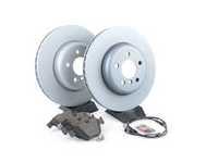 ES#3478033 - 34116775277rpsKT - Front Brake Service Kit - Featuring Zimmermann rotors with Pagid pads - Assembled By ECS - BMW