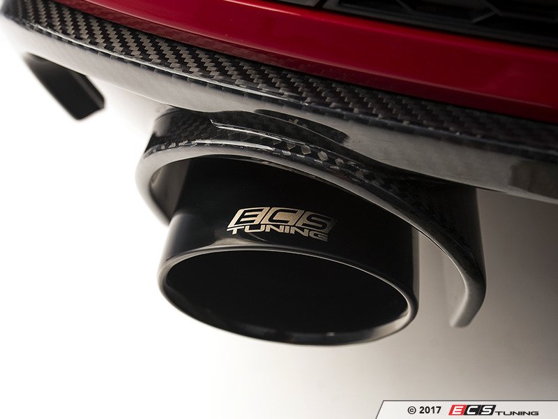 ECS 019490ecs01KT B9 A4/A5 4" DirectFit Exhaust Tips Black