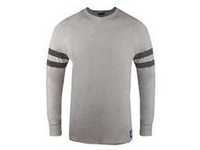 ES#3232866 - DRG003945ASHXL - Striped Crew Longsleeve - Extra Large - 90/10 cotton/poly heathered jersey - Genuine Volkswagen Audi - Volkswagen