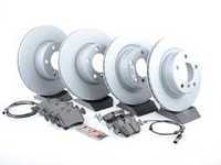 ES#3469301 - 34116792219KT6 - Front & Rear Brake Service Kit - Featuring Zimmermann rotors and Textar pads - Assembled By ECS - BMW