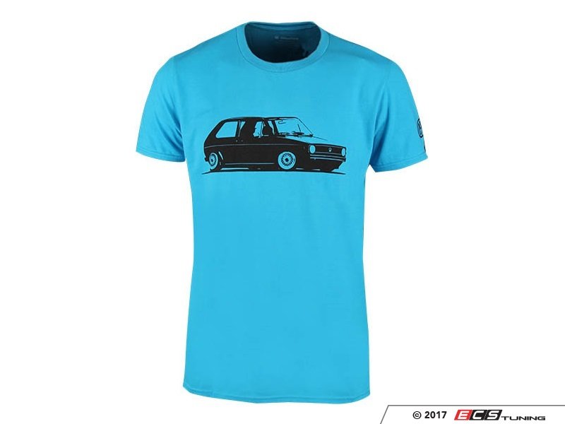 Genuine Volkswagen Audi Drg013085blumd Blue Mk1 Rabbit T Shirt Medium No Longer 