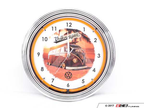 Genuine Volkswagen Audi - DRG009994 - VW Bus Neon Clock (D RG0 099 94)