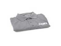 ES#3411371 - 6060302 - Gray ECS Polo - Medium - Featuring white embroidered ECS Tuning logo on left chest - ECS - Audi BMW Volkswagen Mercedes Benz MINI Porsche