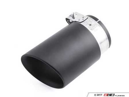 ES#3508474 - EX-91-52CMB - 3.0" Clamp On Exhaust Tip - Matte Black  - Stainless Steel exhaust tip featuring clamp on attachment. 2.5" Inlet / 3" Double Wall, Slant Cut Outlet - 42 Draft Designs - Audi BMW Volkswagen