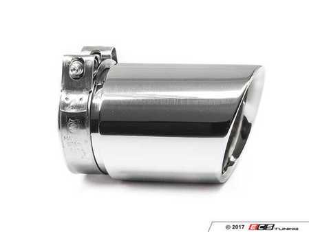 ES#3508499 - EX-91-72CPL - 3.5" Clamp On Exhaust Tip - Polished - Stainless Steel exhaust tip featuring clamp on attachment. 3" Inlet / 3.5" Signle Wall, Slant Cut Outlet - 42 Draft Designs - Audi BMW Volkswagen