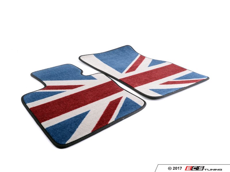 Go Badges IP126 MINI COOPER Premium Floor Mats Front Seats Union