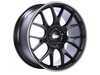 ES#3514520 - ch100bpoKT - 20" Style CHR 100 Wheels - Square Set Of Four - 20x9 5x120 ET24 PFS in Satin Black with a polished rim protector. - BBS - BMW