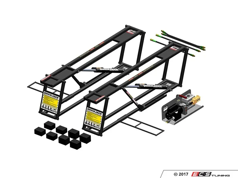 QuickJack 7000TLX 7,000lb Extended-Length Portable Car Lift with 110V Power Unit 
