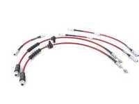 ES#2712666 - 002565ECS02AKT2 - Exact-Fit Stainless Steel Brake Lines - Complete Kit - Set of 6 DOT-compliant lines, manufactured by ECS Tuning to replace your standard rubber lines. - ECS - BMW