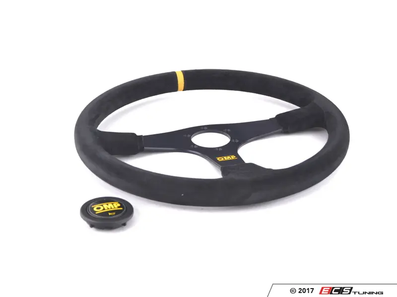 OMP - OD/1987/NN - Velocita Racing Steering Wheel - Black/Yellow Suede