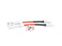 ES#3523478 - 024662ECS01 - Exact-Fit Stainless Steel Brake Lines - Rear - Line & banjo bolts to install MK4 calipers on your MK3 caliper carriers - ECS - Volkswagen