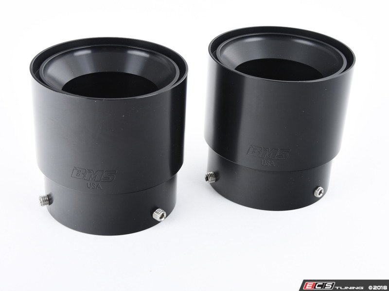 Burger Motorsports BMSBILTIPSBLK BMS Billet Exhaust Tips Black