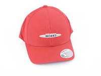 ES#3442697 - 80162454533 - MINI JCW Cap Logo - Red - Unisex hat with flat brim and MINI JCW logo - Genuine MINI - MINI