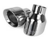 ES#3537653 - TPK0001 - Double-Walled Exhaust Tips - Polished - Pair of slash-cut double-walled 4 exhaust tips with 2.5