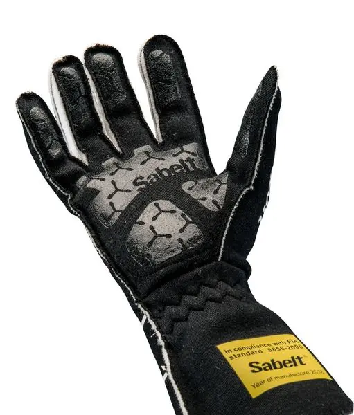 black racing gloves