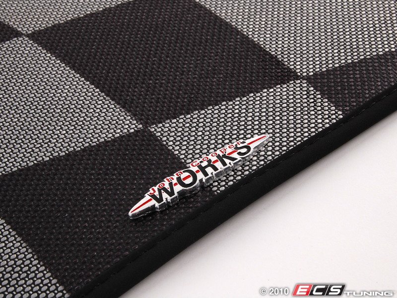 Genuine MINI 51470403371 John Cooper Works Checkered Floor Mats