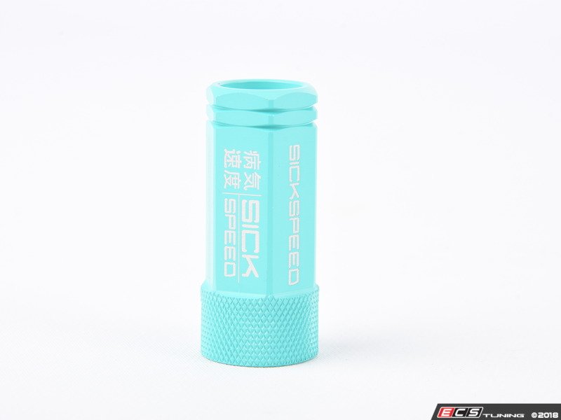 Sickspeed SHS3PMTG14x1.5 3Piece Long Spiked Lug Nuts Mint Green