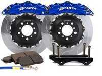 ES#3543966 - SPT.V5.5113.ASB - Triton Front Big Brake Kit (380x34) - Blue Anodize - Featuring Triton 6-Piston forged and anodized calipers, with high quality 2-Piece Pegasus rotors for optimal braking, on and off of the track! - Sparta Evolution - Audi