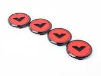ES#3450893 - CC07RED - Red Signature Series Center Caps - Set Of Four - To be used with Vorsteiner V-FF Flow Forged series wheels - Vorsteiner - Audi BMW Volkswagen