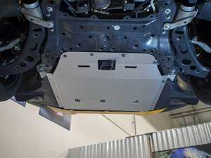 ES#3552823 - U06 - Aluminum Skid Plate - Protection and aerodynamics that mounts under the engine - Rennline - MINI