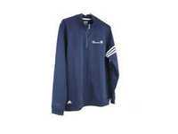 ES#2634252 - 80902349486 - Navy Blue Adidas Climalite 3-Stripe Pullover - XX-Large - A stylish way to stay warm & dry - Genuine BMW - BMW