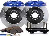 ES#3543695 - SPS.V5.5107.ASB - Saturn Front Big Brake Kit (355x32) - Blue Anodize - Featuring Saturn 4-Piston forged calipers, and high quality 2-Piece Pegasus rotors for optimal braking, on and off of the track! - Sparta Evolution - Audi