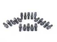 ES#3553134 - 1415BPCD26BK-20 - Conical Seat PCD Adjusting Bolt - 14x1.5x27mm - Set Of 20 - Electro black coated wobble bolts for fitting 5x110 or 5x114.3 wheels to a 5x112 vehicle - HD Tuning - Audi BMW Volkswagen