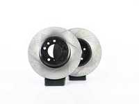 ES#3524769 - 025997ecs0119KT - Front V4 Slotted Brake Rotors - Pair (324x30) - Precision manufactured and featuring an electrostatic rust-inhibiting coating - ECS - BMW