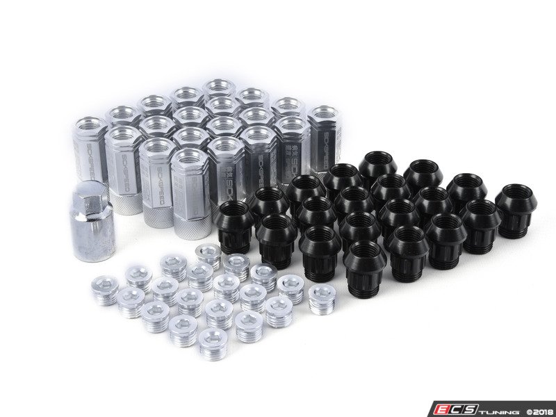Sickspeed SHC3PPOL14x1.5 3Piece Short Capped Lug Nuts Polished