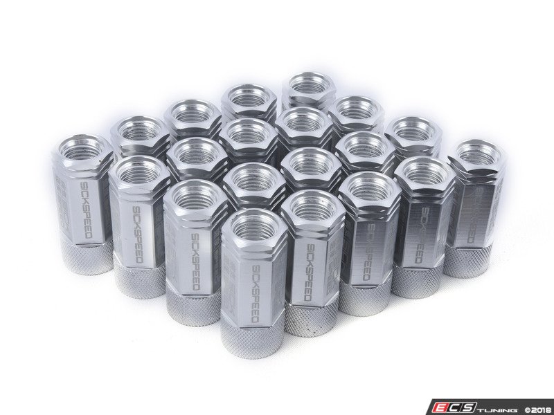 Sickspeed SHC3PPOL14x1.5 3Piece Short Capped Lug Nuts Polished