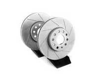 ES#3559761 - 1K0301TSLTGMTKT - Front Slotted Brake Rotors - Pair (288x25) - Featuring GEOMET protective coating. -- These are the same slot pattern for left and right rotors, 10% discount for limited time, see description for details -- - ECS - Audi Volkswagen