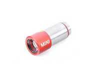 ES#3234348 - 63312410076 - MINI Rechargeable LED Flashlight - RED - Recharges in any 12v power outlet - Genuine MINI - MINI