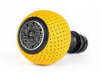 ES#3569940 - GS2DGSYT - BFI Heavy Weight Shift Knob SCHWARZ - - Giallo Taurus Yellow Perforated Leather - Just because your car doesn't have a third pedal, doesn't mean you should be stuck with some goofy shifter. - Black Forest Industries - Audi Volkswagen