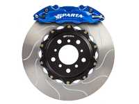 ES#3543907 - SPT.V5.5103.PRD - Front Big Brake Kit - 355x32x62 - Featuring 2-piece rotors and 4 Piston-A powder coated calipers - Red - Sparta Evolution - Audi Volkswagen