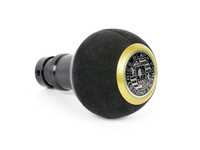 ES#3618324 - GS2SMINIU-G - BFI GS2 Heavy Weight Shift Knob - Black Alcantara - Black Anodized - Gold Top - A superb interior upgrade with added weight for smoother shifting for your MINI Cooper - Black Forest Industries - MINI