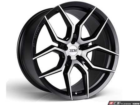 ES#3579547 - 5060530681754KT2 - 20" Style 0.50 Flow Formed Wheels - Set Of Two - 20"x9", 5x112, ET33 - Matte Black With Brushed Face - 3SDM - Mercedes Benz Porsche