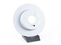 ES#3624003 - 2104231012 - Rear Brake Rotors - Pair - Solid Rotors - 290mm Diameter - Zimmermann - Mercedes Benz