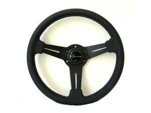 ES#3604414 - Milmp - Mille Motorsport Series Steering Wheel - Genuine Perforated Leather W/ Tricolor Stitching - Upgrade your interior styling with a universal, performance styled steering wheel from Renown! Features a 330mm diameter and 30mm depth. - Renown - Audi BMW Volkswagen Mercedes Benz MINI Porsche