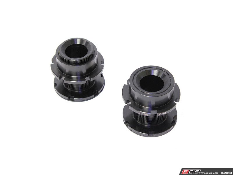 Solo Werks Front Lower Spring Perch & Lock Ring Kit – Replacement Parts For Coilovers (Audi, BMW, VW)