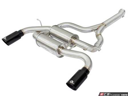 ES#2985595 - 49-36325-B - Axle Back Exhaust System - Mandrel-bent stainless steel with black tips - AFE - BMW