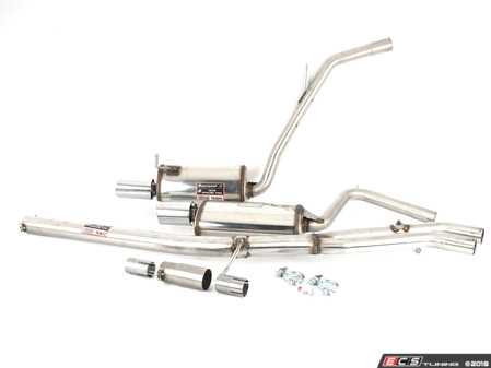 ES#3508263 - 764920 - Sport & Sound Pack Cat-Back Exhaust System  - Stainless steel non-resonated cat-back exhaust system with dual round, polished tips - Supersprint - Audi