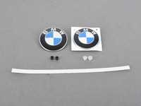 ES#3172543 - 51147146051KT1 - BMW Emblem / Roundel With Grommets - Front And Rear - Tired of looking at your faded BMW badges? Replace them with the Genuine OEM Roundel, also includes roundel removal tool - Genuine BMW - BMW