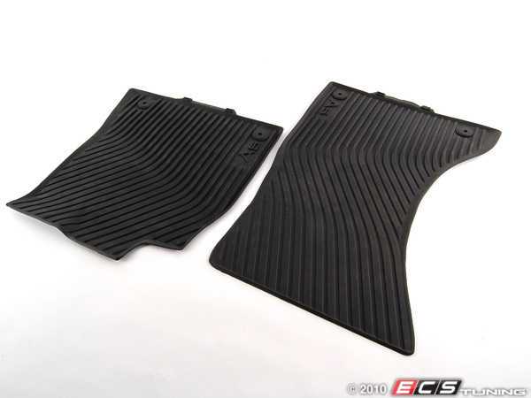 Audi 8S0061221041 Rubber Floor Mats 2 x Rubber Mats Front All-Weather Mats with TTS Lettering Black 