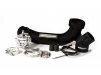 ES#3617663 - BMBH00001B - Exhale HKS SSQV BOV VTA Hard Pipe To Throttle - With Methanol Bung & Cap ONLY , Satin Black. - cp-e - BMW
